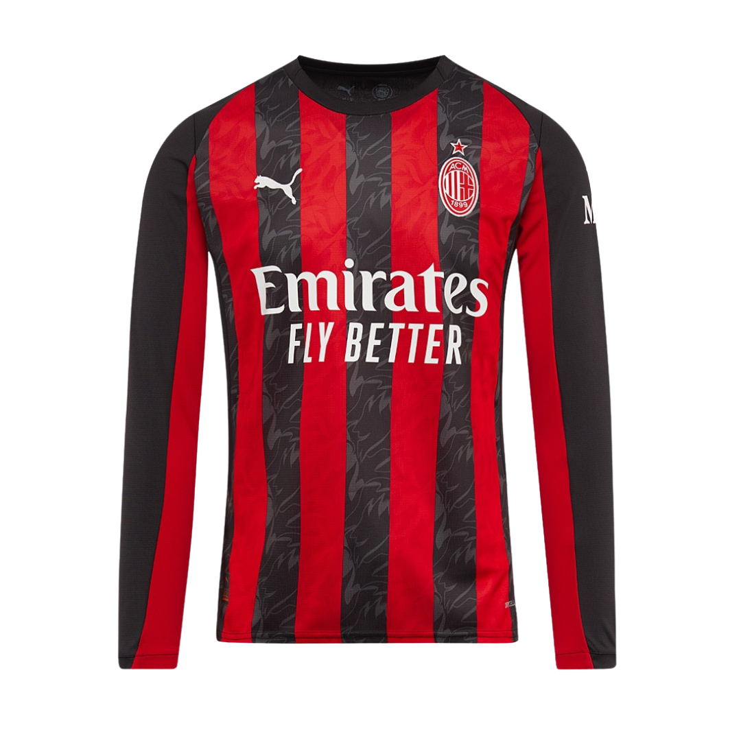 MAGLIA HOME MILAN MANICHE LUNGHE 2025/26