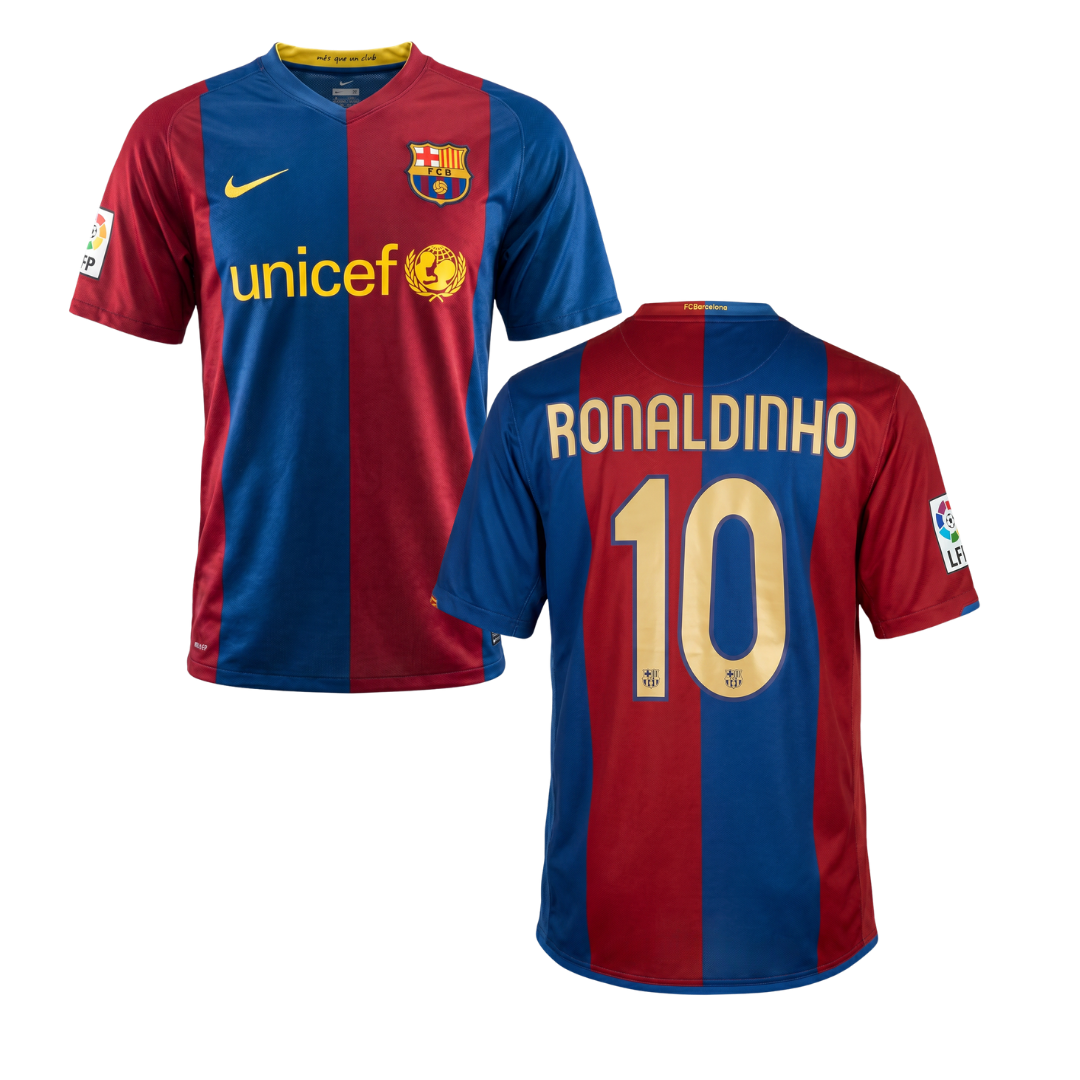 MAGLIA STORICA BARCELLONA 2006/07 PERSONALIZZAZIONE RONALDINHO