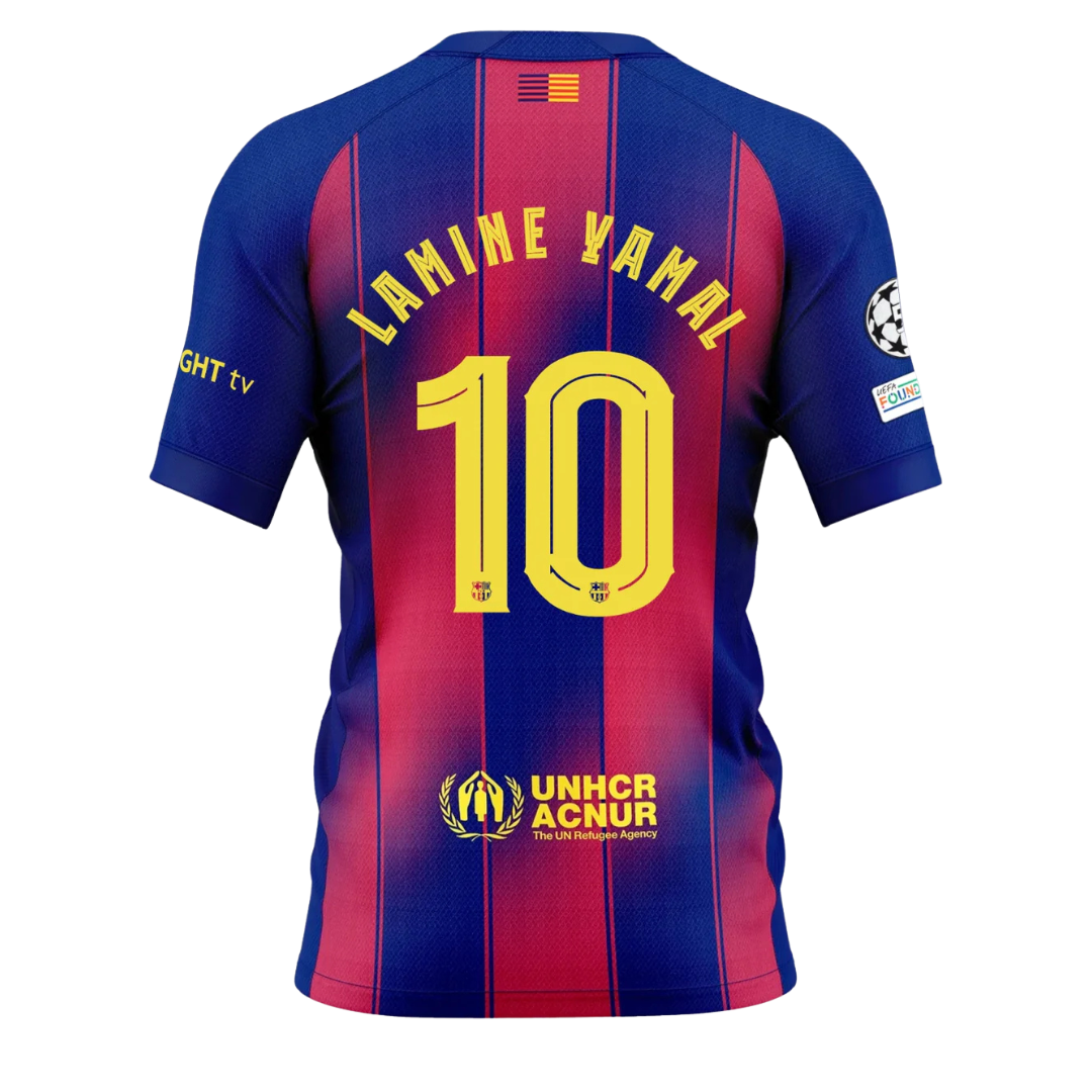 MAGLIA BARCELLONA HOME LAMINE YAMAL 2025/26 NO PATCHES