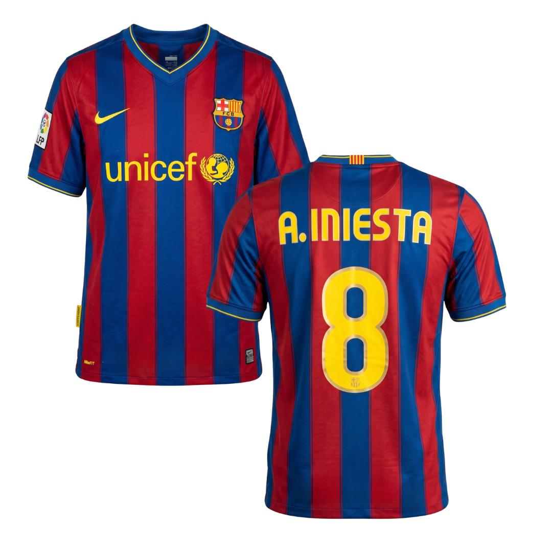 MAGLIA STORICA BARCELLONA 2009/10 PERSONALIZZAZIONE INIESTA