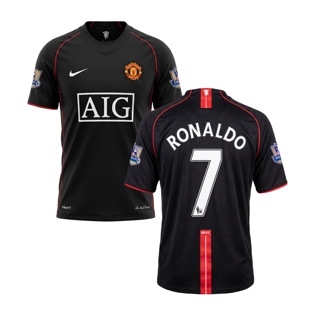 MAGLIA STORICA MANCHESTER UNITED 2007/08 PERSONALIZZAZIONE RONALDO