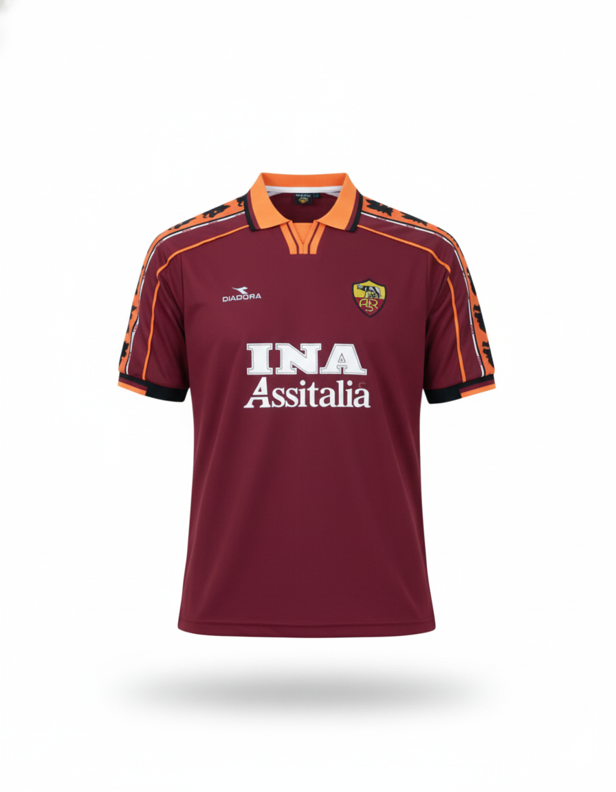MAGLIA RETRO ROMA HOME 1997/98