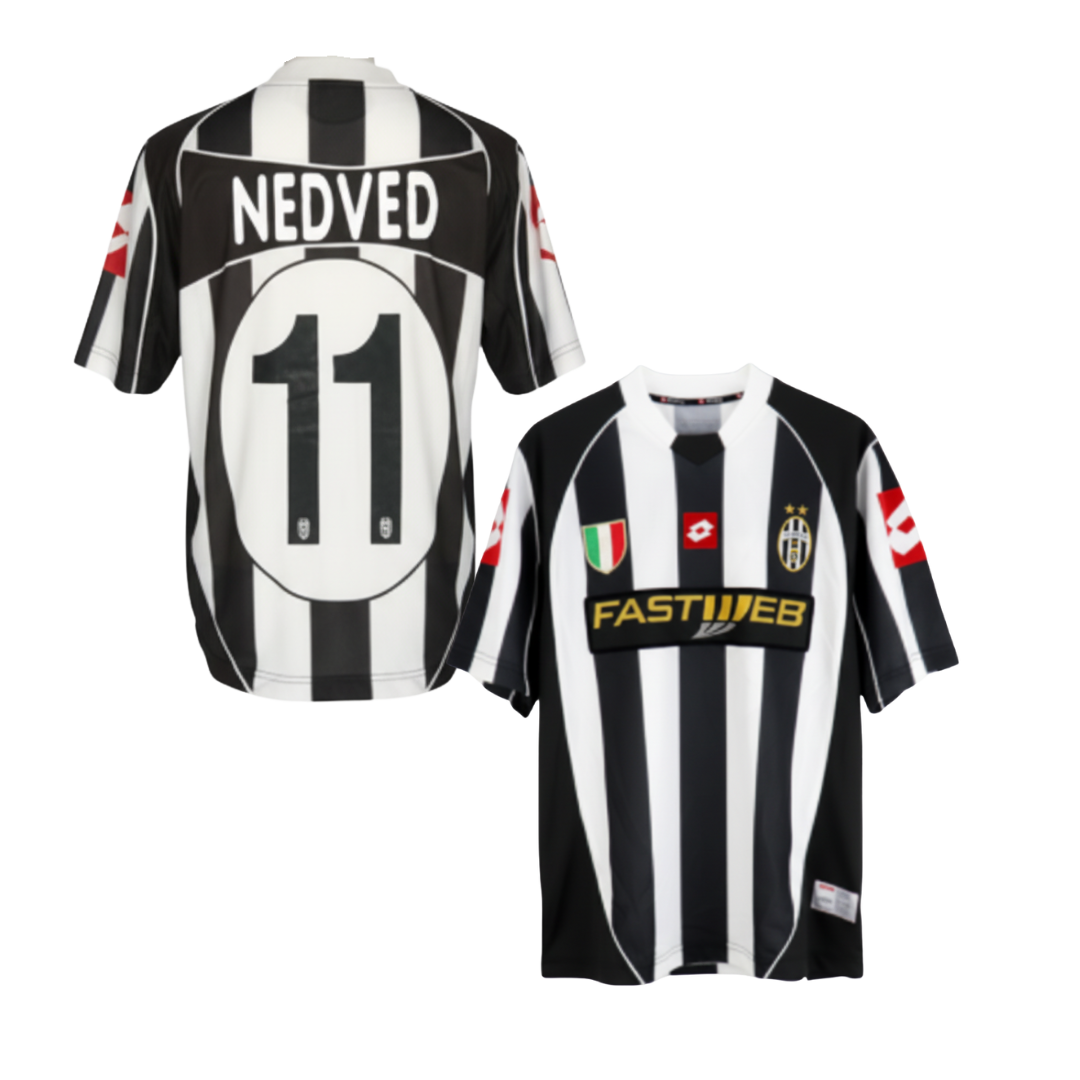 MAGLIA JUVENTUS STORICA HOME 2002/03 +NEDVED 11