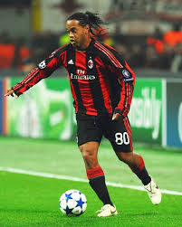 MAGLIA AC MILAN STORICA CASA MANICA LUNGA2008-2009 + RONALDINHO 80