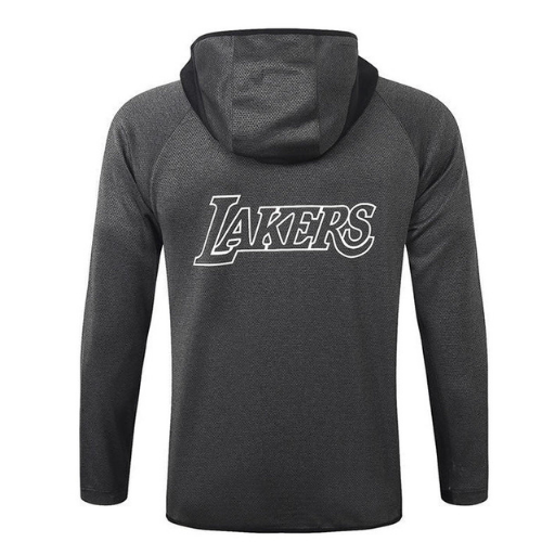 KIT GIACCA A ZIP CON CAPPUCCIO + TUTA GRIGIA NBA LAKERS 2021/22