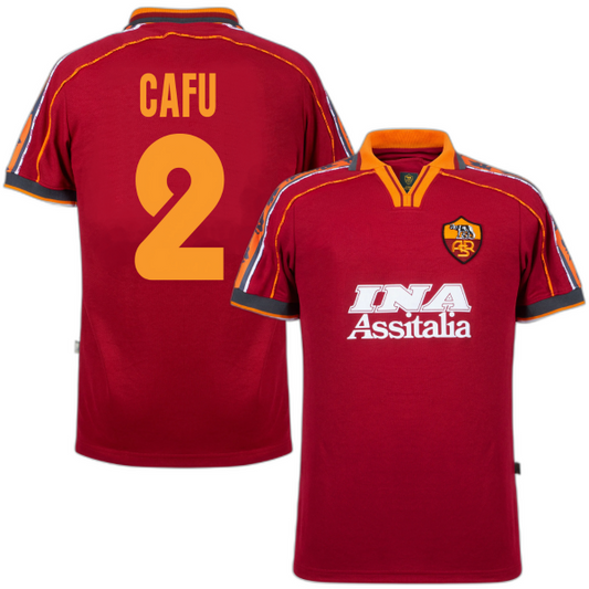 MAGLIA ROMA CASA 1998-1999 +CAFU 2