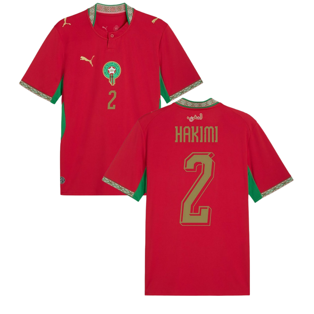 MAGLIA MAROCCO HOME 2026/27 PERSONALIZZAZIONE HAKIMI
