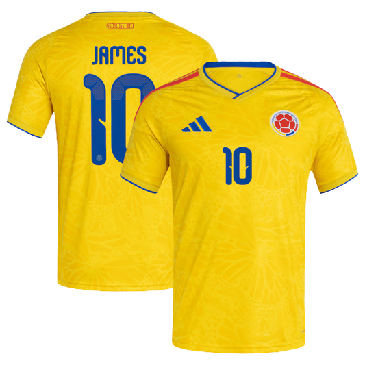 MAGLIA COLOMBIA HOME 2026/27 PERSONALIZZAZIONE JAMES RODRIGUEZ