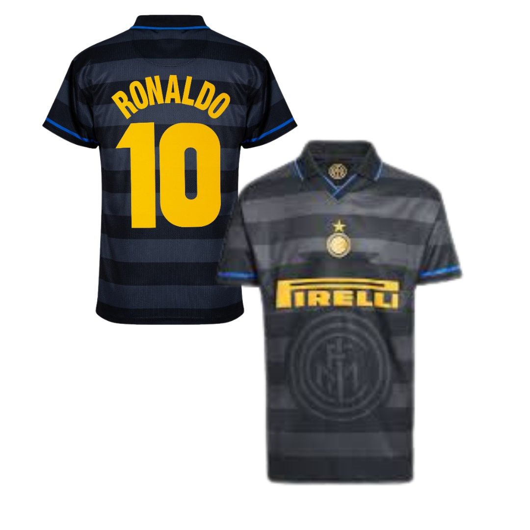 MAGLIA INTER  STORICA TRASFERTA 1997/1998 +RONALDO 10