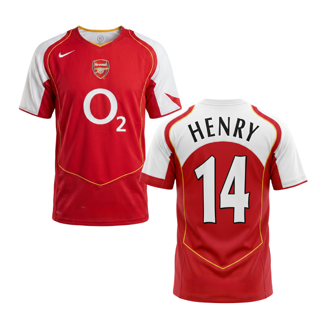 MAGLIA STORICA ARSENAL 2004/05 PERSONALIZZAZIONE HENRY