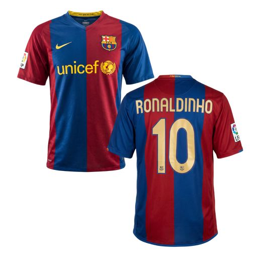 MAGLIA STORICA BARCELLONA 2006/07 PERSONALIZZAZIONE RONALDINHO