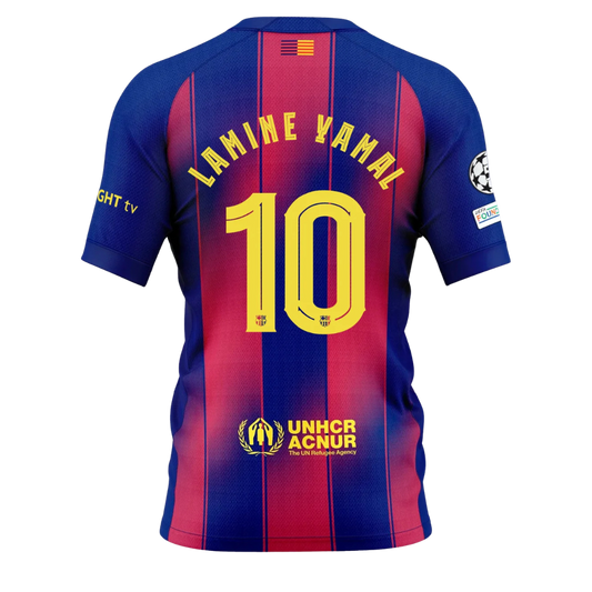 MAGLIA BARCELLONA HOME LAMINE YAMAL 2025/26 NO PATCHES