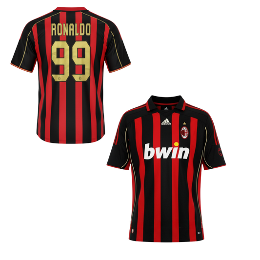 MAGLIA AC MILAN CASA 2006-2007 + RONALDO 99