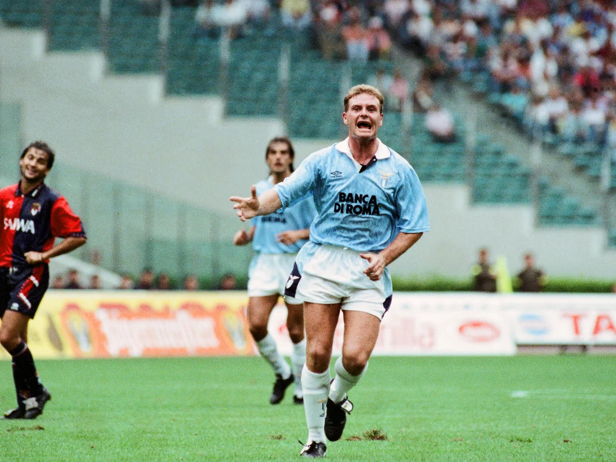 MAGLIA LAZIO  STORICA CASA 1991-1992 +GASCOIGNE 10