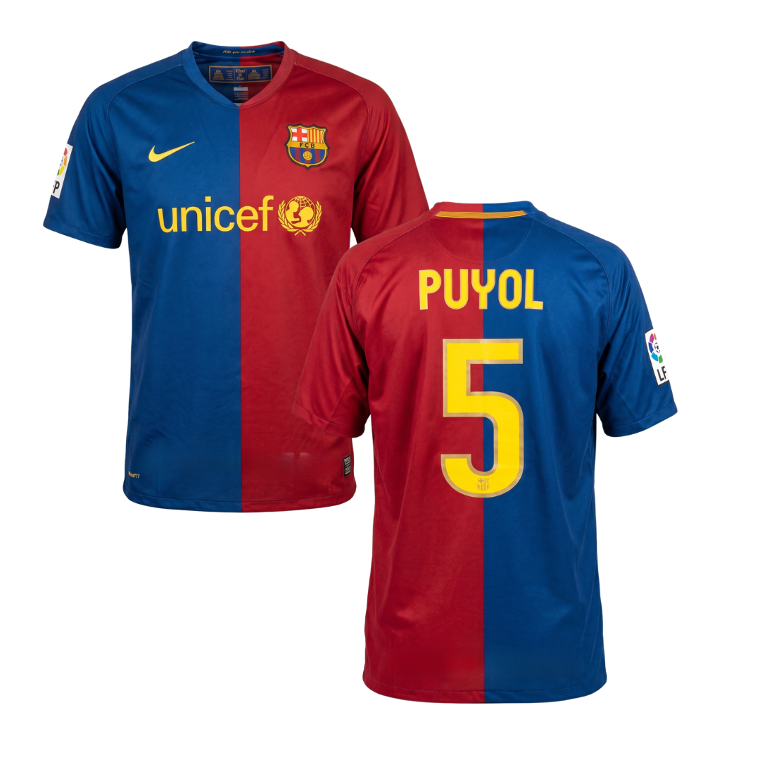 MAGLIA BARCELLONA CASA 2008/09 PERSONALIZZAZIONE PUYOL 5
