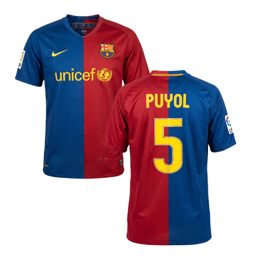 MAGLIA BARCELLONA CASA 2008/09 PERSONALIZZAZIONE PUYOL 5