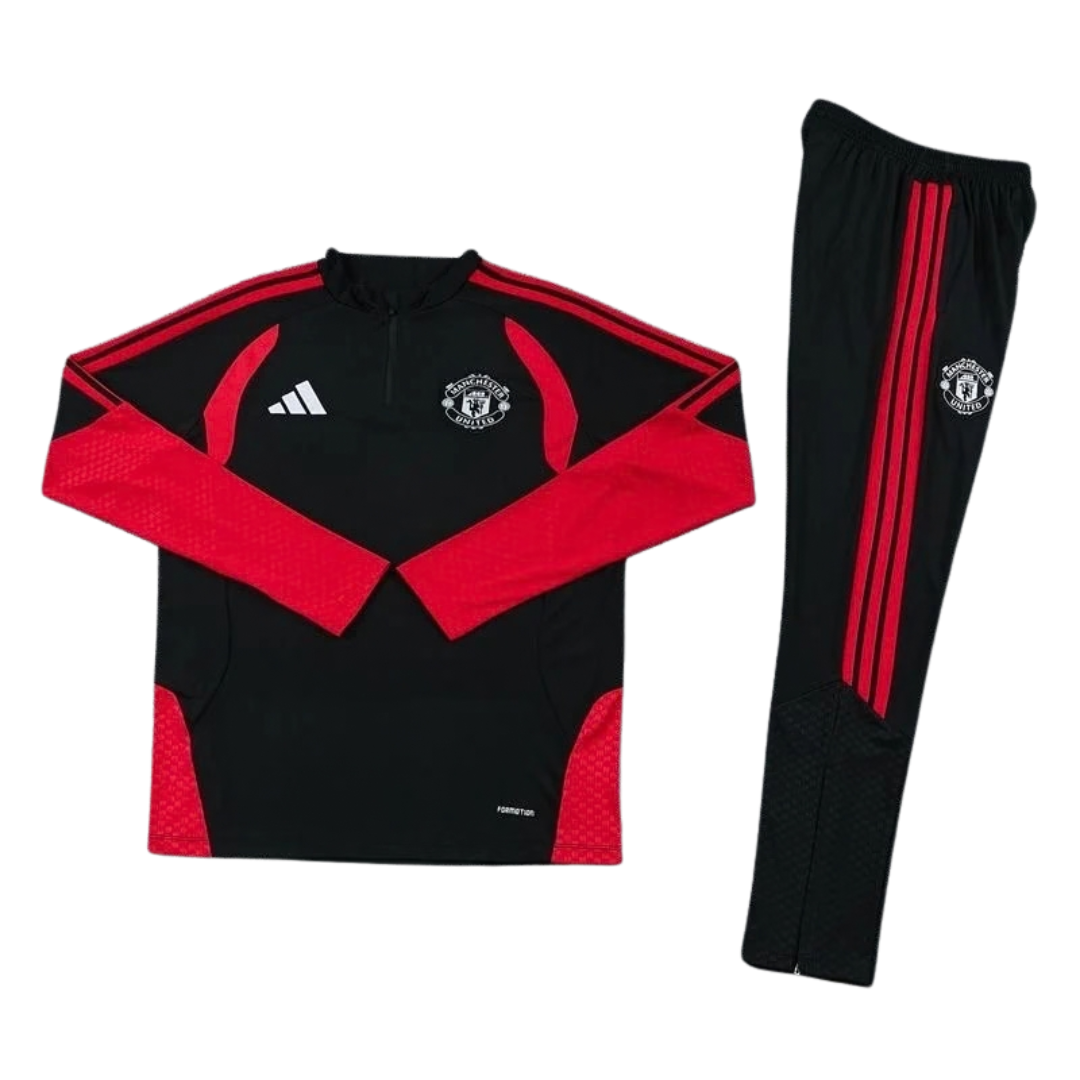 KIT TUTA MANCHESTER BAMBINO NERO/ROSSO 2026/27