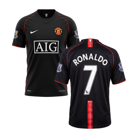 MAGLIA STORICA MANCHESTER UNITED 2007/08 PERSONALIZZAZIONE RONALDO