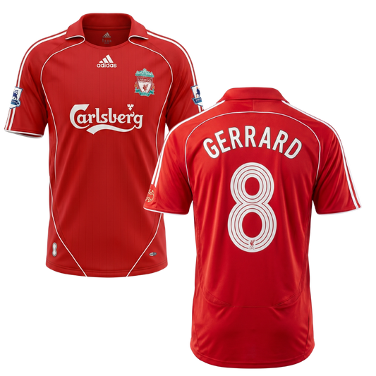 MAGLIA LIVERPOOL CASA 2006/07 PERSONALIZZAZIONE GERRARD 8