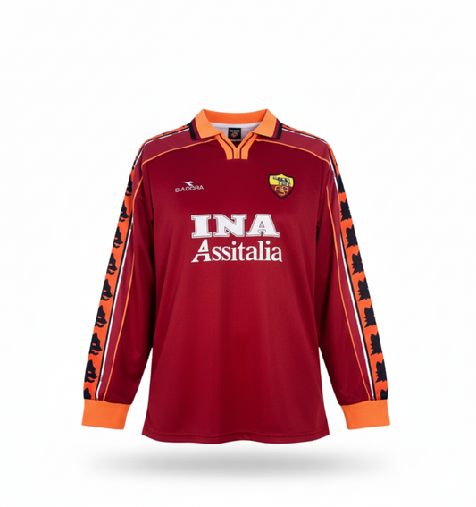 MAGLIA ROMA MANICHE LUNGHE 1998/99 RETRO