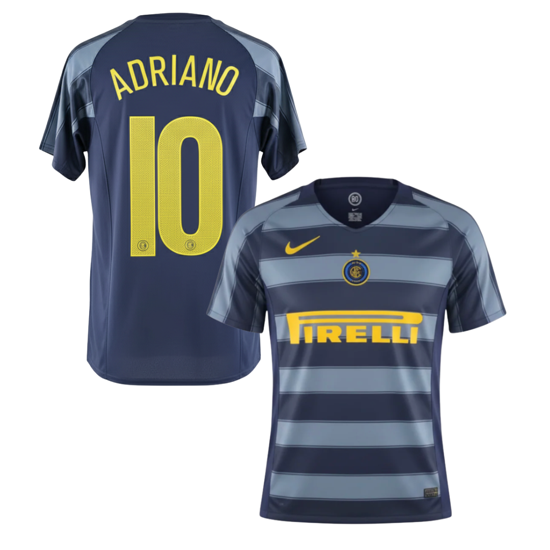 MAGLIA INTER  STORICA TRASFERTA 2004/2005 + ADRIANO 10