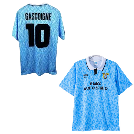 MAGLIA LAZIO  CASA 1991-1992 +GASCOIGNE 10