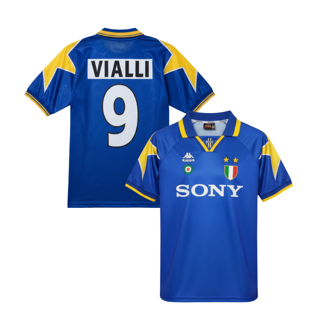 MAGLIA JUVENTUS  STORICA TRASFERTA 1995/96 + VIALLI 9