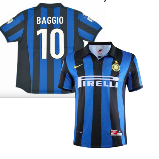 MAGLIA INTER  STORICA CASA 1998/1999 +BAGGIO 10