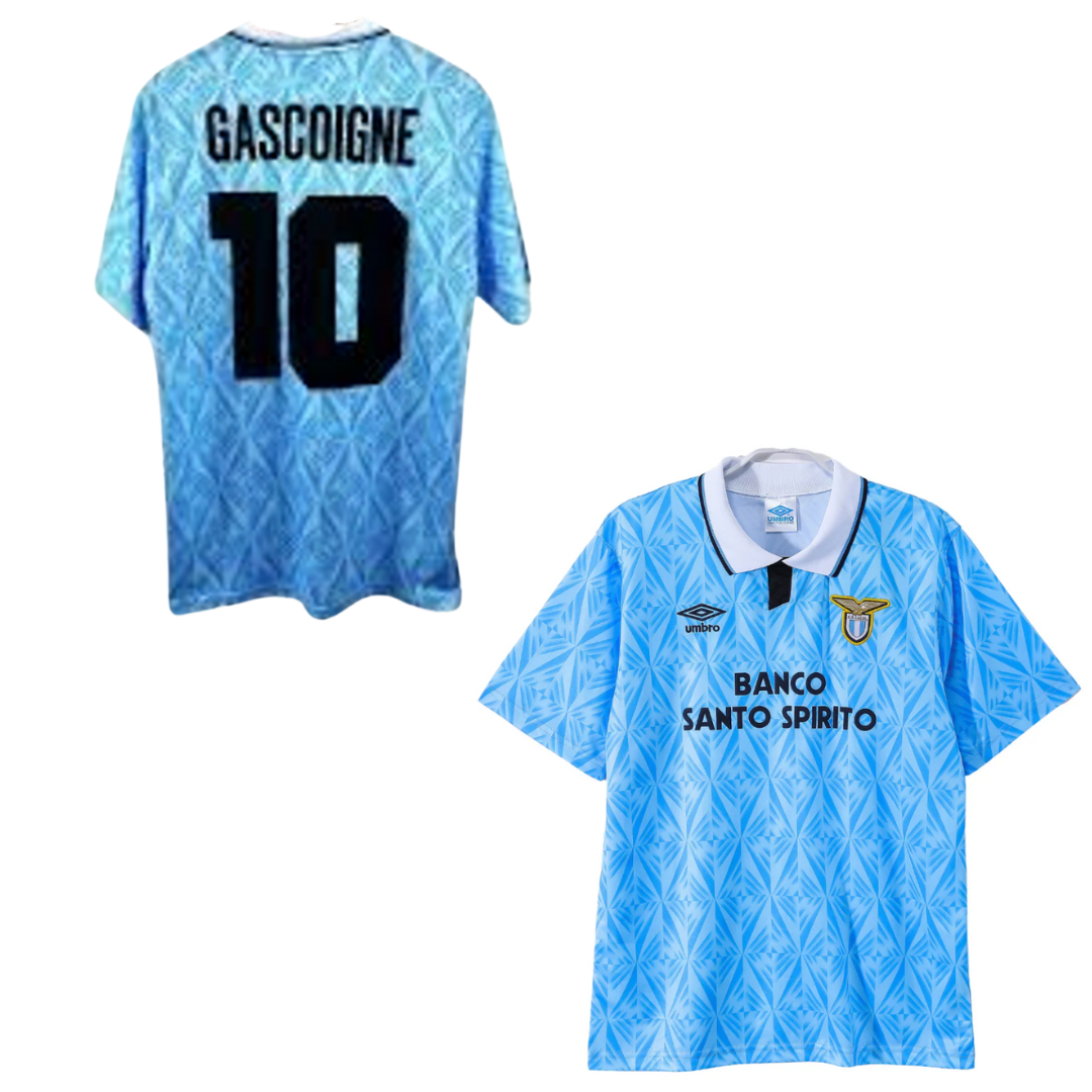MAGLIA LAZIO  STORICA CASA 1991-1992 +GASCOIGNE 10