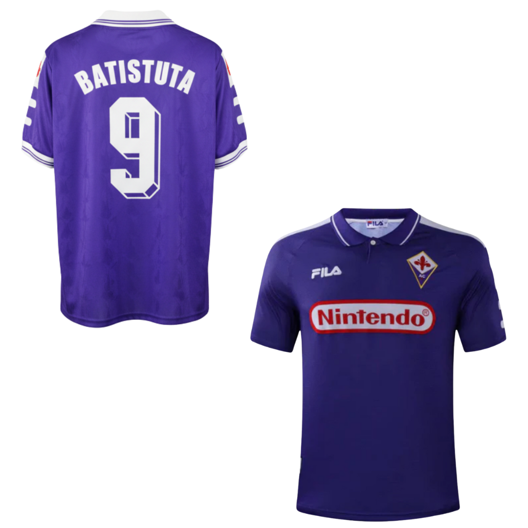 MAGLIA FIORENTINA MAGLIA  FIORENTINA CASA 1998-1999 + BATISTUTA 9