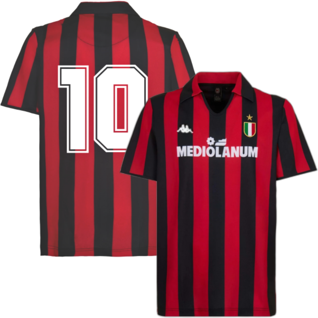 MAGLIA AC MILAN STORICA CASA 1988-1989  + GULLIT 10
