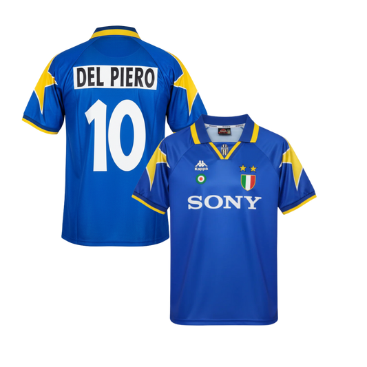 MAGLIA JUVENTUS  STORICA TRASFERTA 1995/96 + DEL PIERO 10
