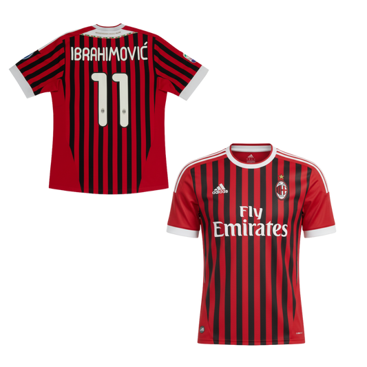 MAGLIA AC MILAN CASA 2011-2012 + IBRAHIMOVIC 11
