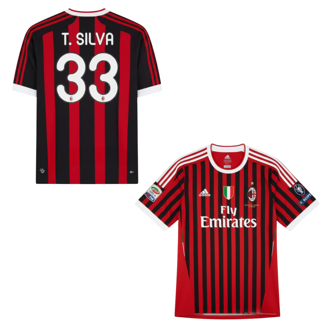 MAGLIA MILAN MAGLIA  AC MILAN CASA 2011-2012 + T.SILVA 33