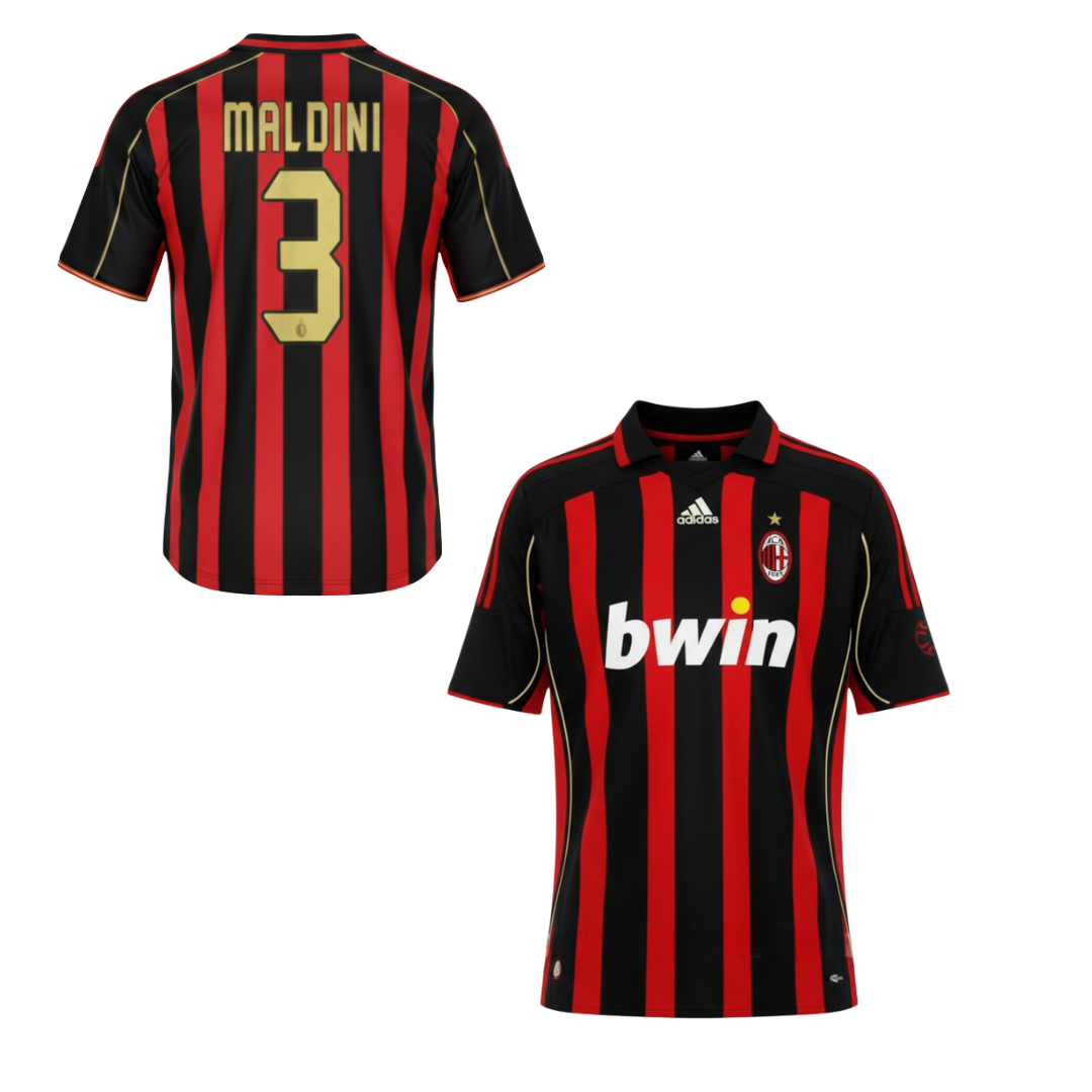 MAGLIA MILAN MAGLIA AC MILAN HOME 2006-2007 + MALDINI 3