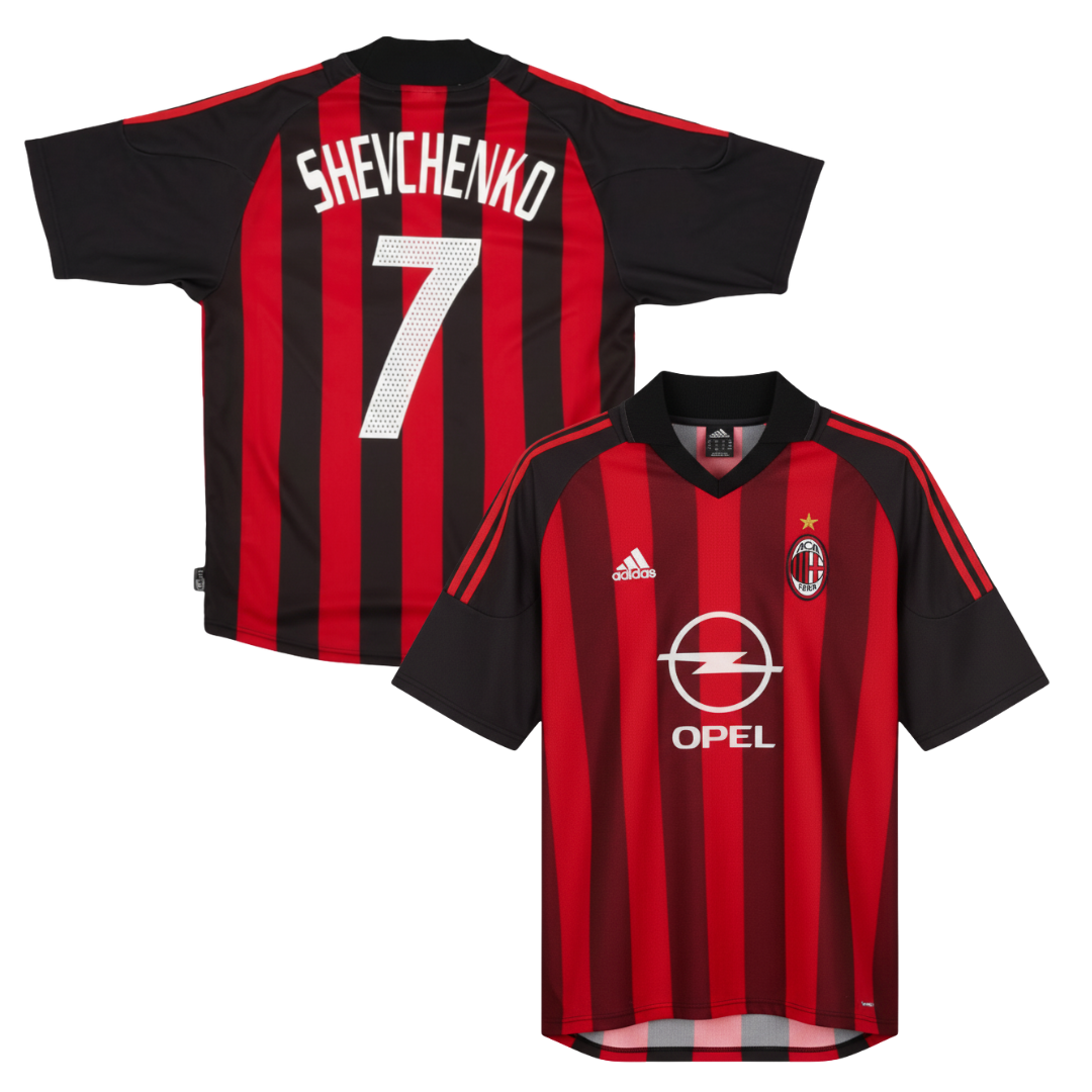 MAGLIA AC MILAN STORICA CASA 2002-2003 + SHEVCHENKO 7