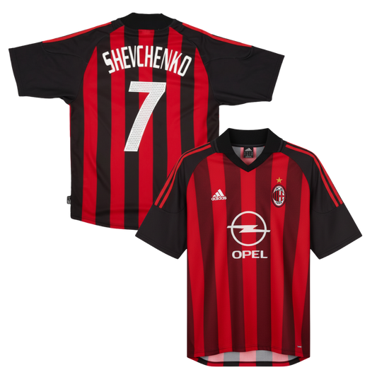 MAGLIA AC MILAN STORICA CASA 2002-2003 + SHEVCHENKO 7