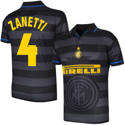 MAGLIA  INTER  TRASFERTA 1997/1998 +ZANETTI 4