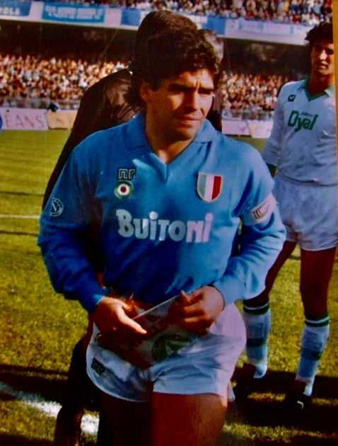 MAGLIA NAPOLI CASA 1987-1988 + MARADONA 10