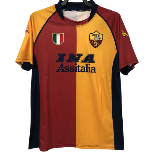 MAGLIA RETRO ROMA HOME 2001/02