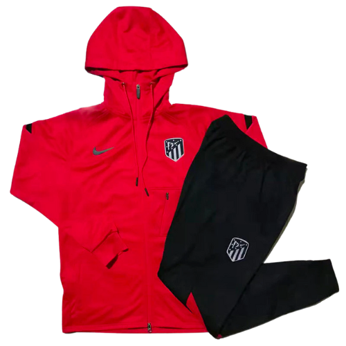 KIT GIACCA A ZIP CON CAPPUCCIO + TUTA ATLETICO MADRID 2021/22