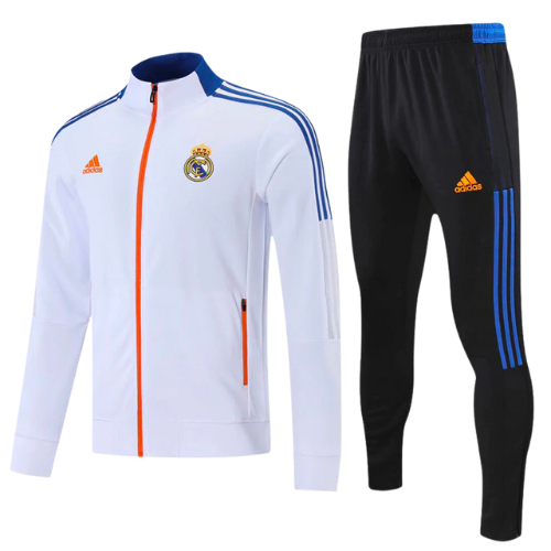 KIT GIACCA BLUARANCIO A ZIP + TUTA REAL MADRID 2021