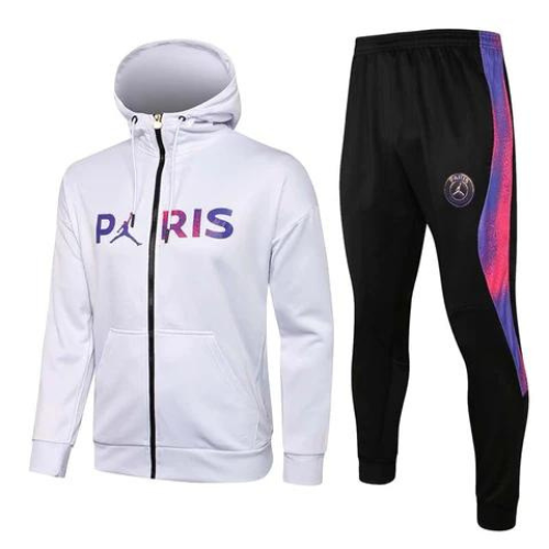 KIT GIACCA CON CAPPUCCIO BIANCA PARIS + TUTA PSG X JORDAN 2021/22