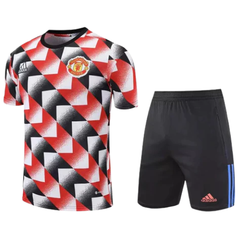 KIT MAGLIA + PANTALONCINI ALLENAMENTO ROSSA MANCHESTER UNITED