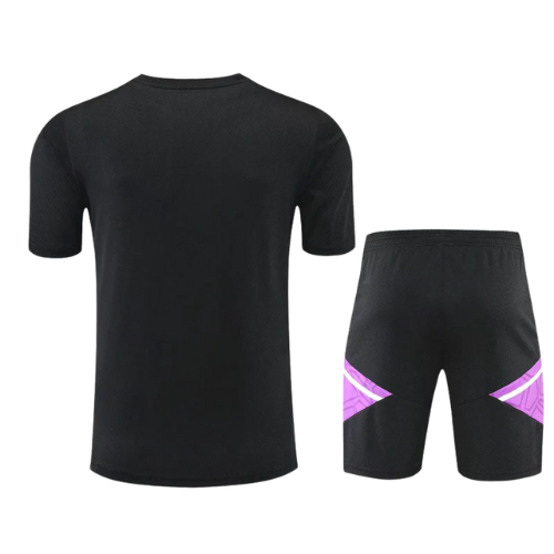 KIT MAGLIA NERA ALLENAMENTO + PANTALONCINI REAL MADRID 2022/23