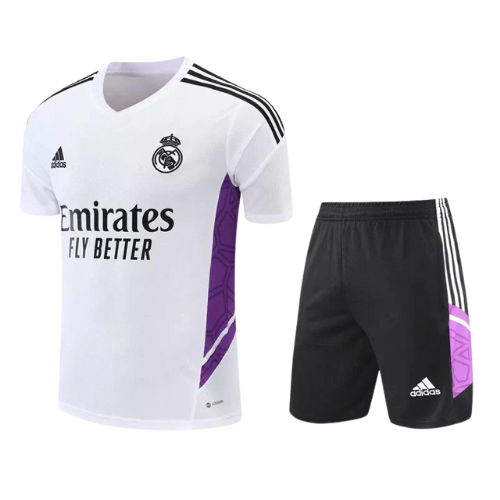 KIT MAGLIA BIANCAVIOLA ALLENAMENTO + PANTALONCINI REAL MADRID 2022/23