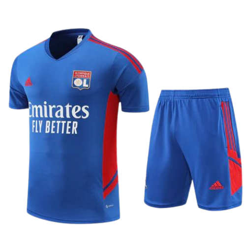 KIT MAGLIA BLU + PANTALONCINI OLYMPIQUE LIONE 2022/23