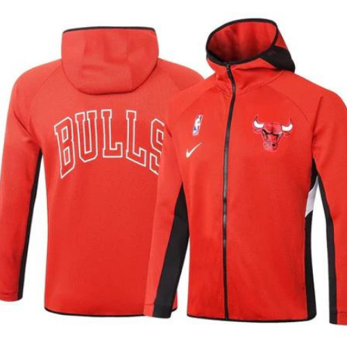 GIACCA A ZIP CON CAPPUCCIO NBA CHICAGO BULLS 2021/22