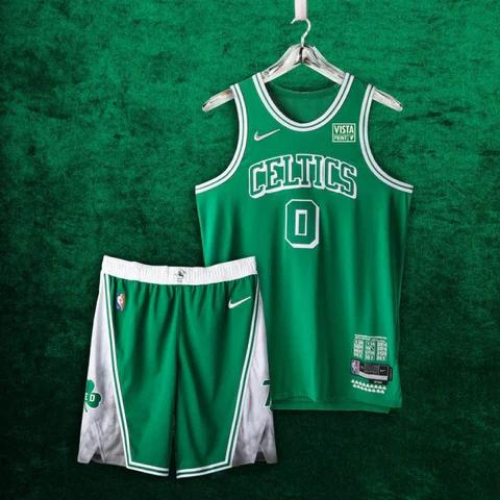 KIT NBA MAGLIA + PANTALONCINI BOSTON CELTICS VERDE CITY EDITION 2021/22