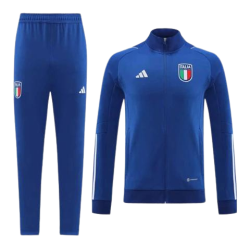 KIT GIACCA A ZIP + TUTA 2022/23 ITALIA BLU